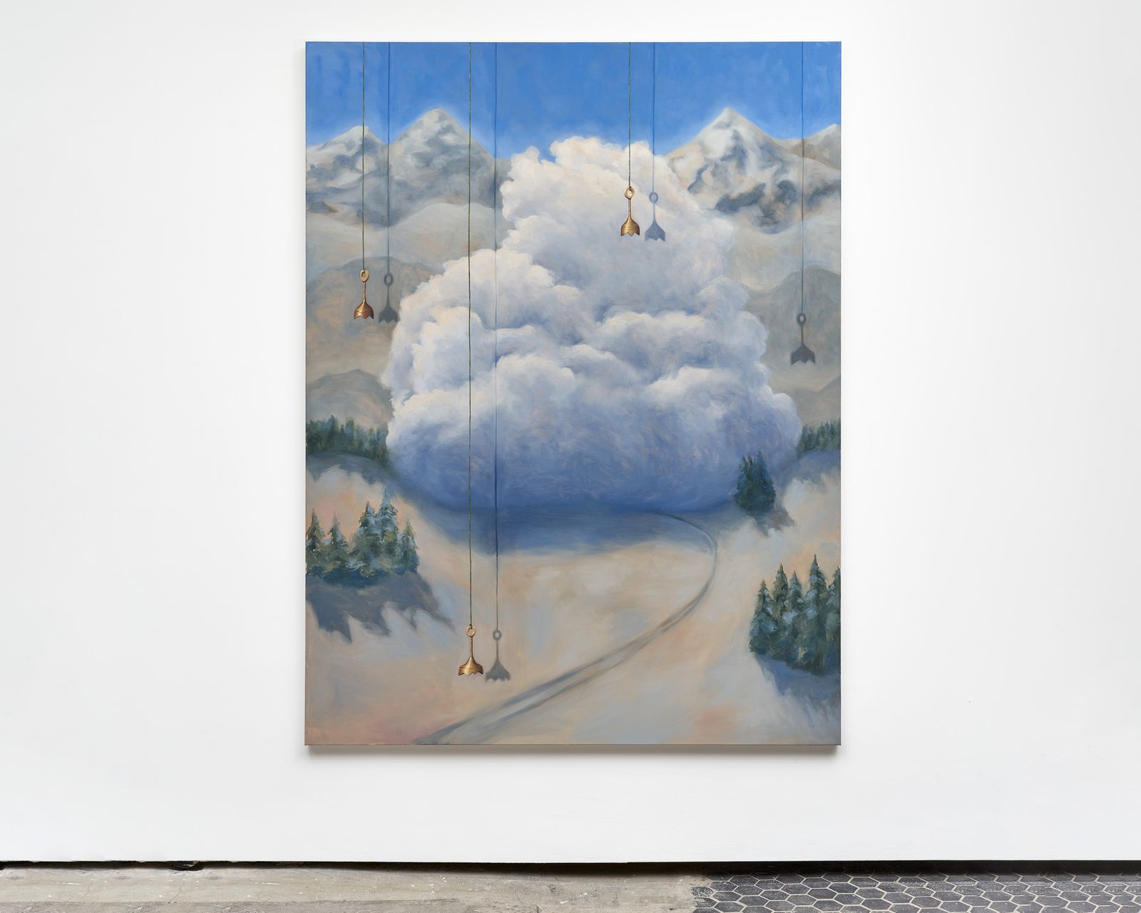Sandpaper Letters, 2023 – Oil on linen, 63 × 87 in., by John Houck